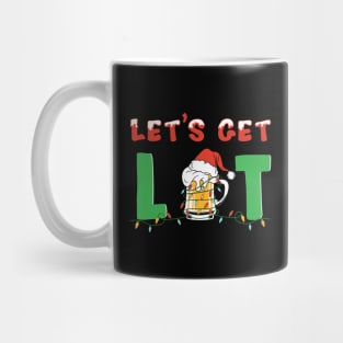 let get lit Christmas beer Mug